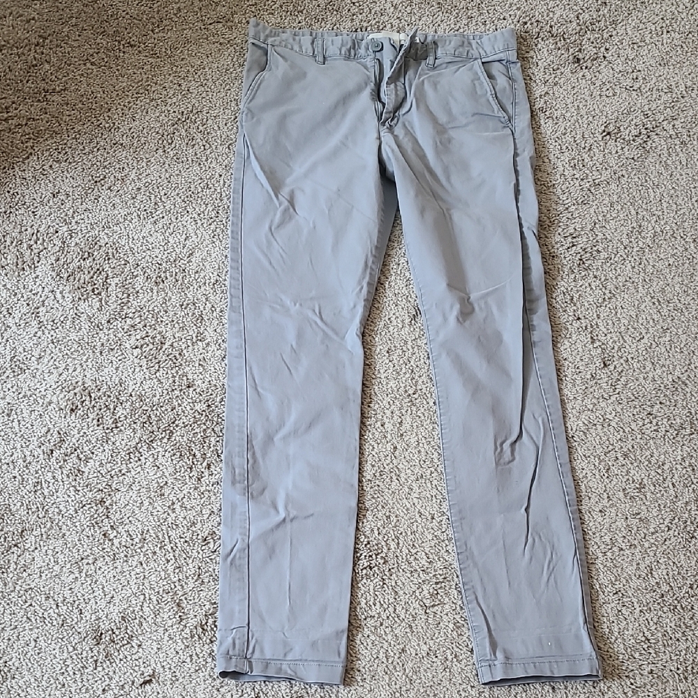 Men's Gray Skinny Pants 31